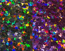 Load image into Gallery viewer, Butterfly Holographic Confetti Nail Art
